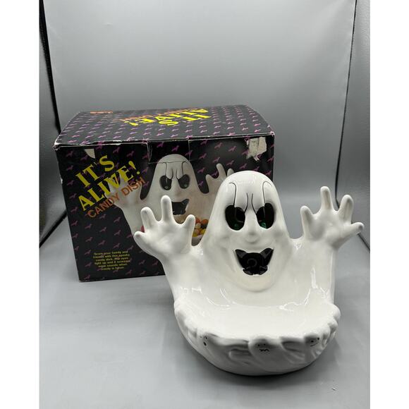Vintage It's Alive Halloween Screaming Ghost w/ Lights & Sounds - Picture 8 of 9